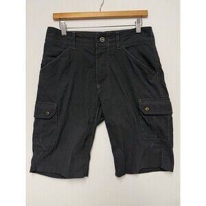 Kuhl Renegade Cargo Shorts Mens 30 Gray 12” Inseam Hiking Outdoor Nylon Stretch